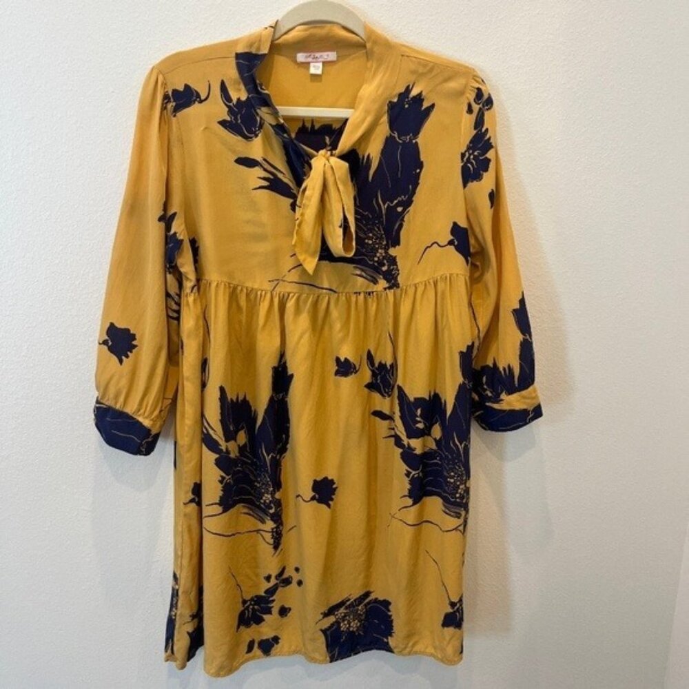 Lux 100% Silk Oversized Boho Blouse Women’s Floral Top Large Gothic 3/4 Sleeve